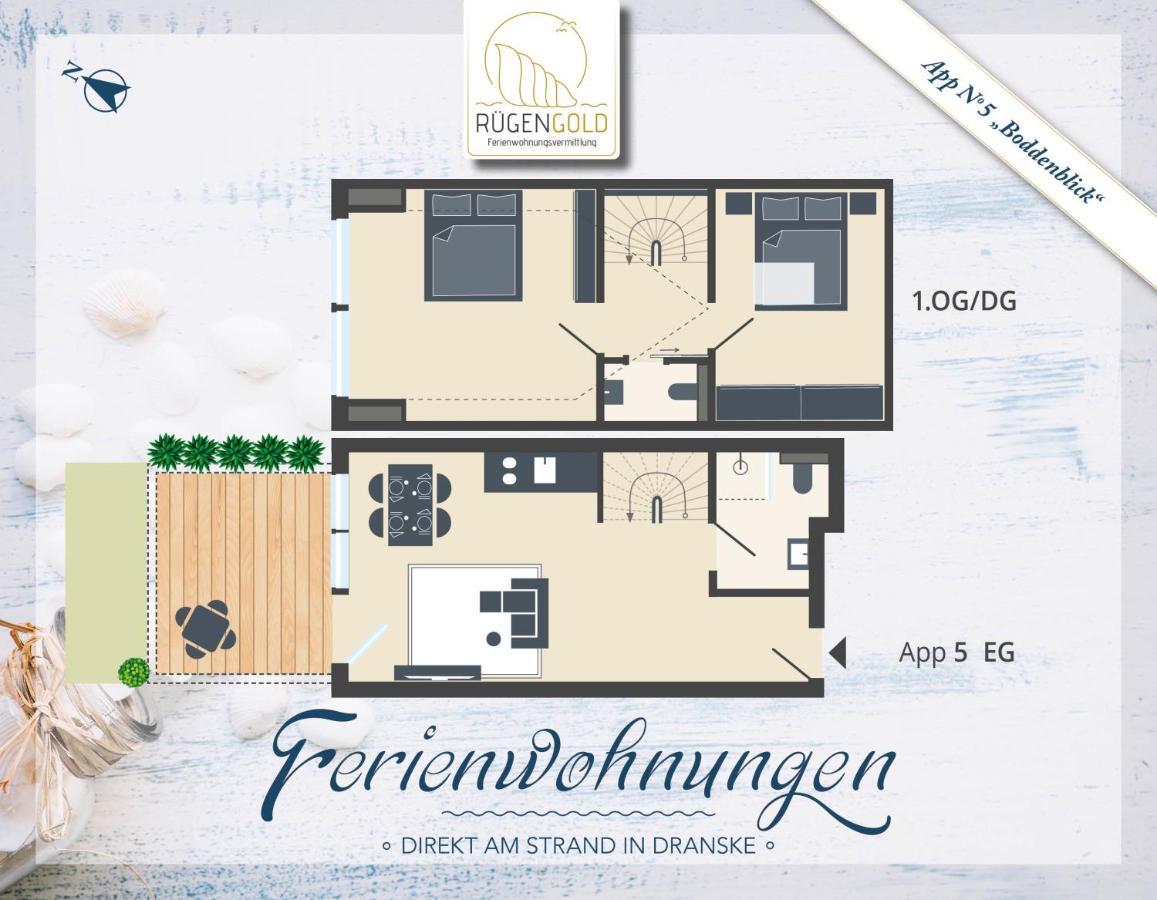 ,,Inselromantik" Appartement 3 Dranske Esterno foto